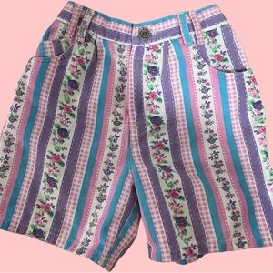 Patterned Floral Shorts
